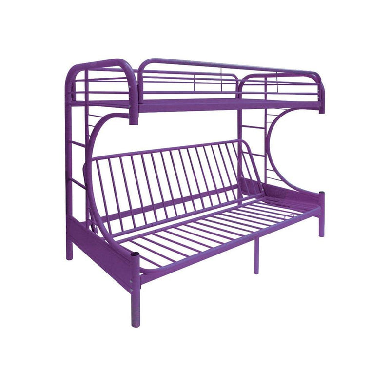 Acme Furniture Eclipse 02091W-PU Twin over Full Futon Bunk Bed IMAGE 1