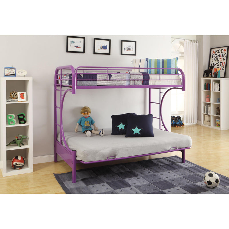 Acme Furniture Eclipse 02091W-PU Twin over Full Futon Bunk Bed IMAGE 4