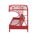Acme Furniture Eclipse 02091W-RD Twin over Full Futon Bunk Bed IMAGE 3