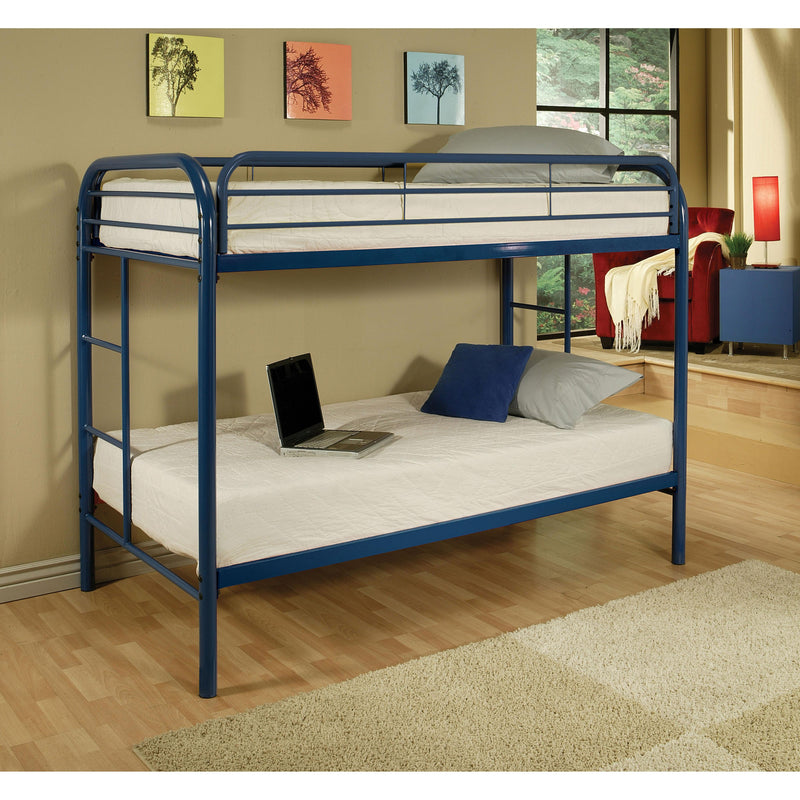 Acme Furniture Thomas 02188BU Twin over Twin Bunk Bed IMAGE 4