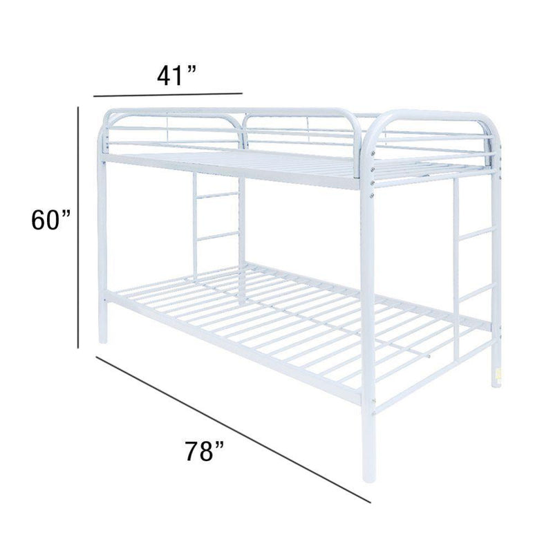 Acme Furniture Thomas 02188WH Twin/Twin Bunk Bed IMAGE 5