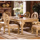  Furniture of America Tuscany II Dining Table with Pedestal Base CM3845WH-T-TABLE IMAGE 1
