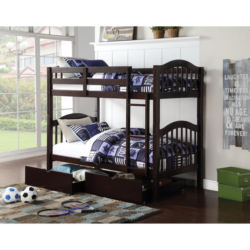 Acme Furniture Heartland 02554 Twin over Twin Bunk Bed IMAGE 3