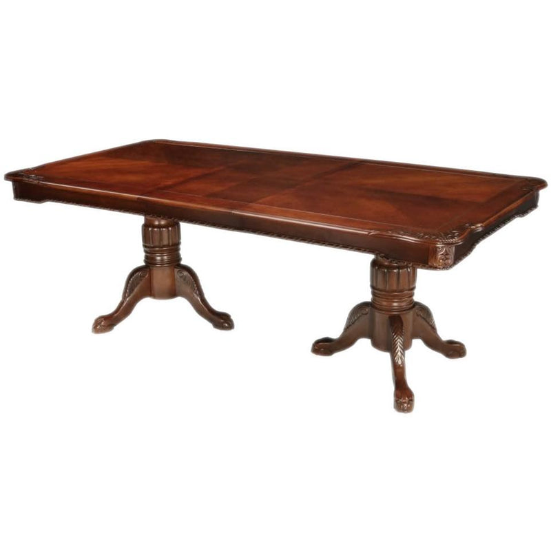 Furniture of America George Town Dining Table with Pedestal Base CM3222T-TABLE IMAGE 2