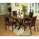  Furniture of America Round Sandy Point Dining Table with Pedestal Base CM3532T IMAGE 4