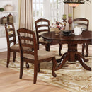  Furniture of America Round Townsville Dining Table with Pedestal Base CM3109RT-TABLE IMAGE 3