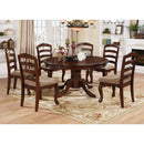  Furniture of America Round Townsville Dining Table with Pedestal Base CM3109RT-TABLE IMAGE 4