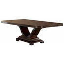  Furniture of America Woodmont Dining Table with Pedestal Base CM3663T-TABLE IMAGE 1