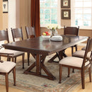  Furniture of America Descanso Dining Table with Pedestal Base CM3558T-TABLE IMAGE 1