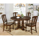  Furniture of America Round Griselda Dining Table with Pedestal Base CM3136RT IMAGE 3