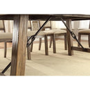  Furniture of America Colette Dining Table with Concrete Top & Pedestal Base CM3562T-78 IMAGE 6