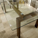  Furniture of America Onway Dining Table with Glass Top CM3461T-TABLE IMAGE 2
