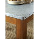  Furniture of America Armous I Dining Table with Metal Top & Pedestal Base CM3533T IMAGE 4