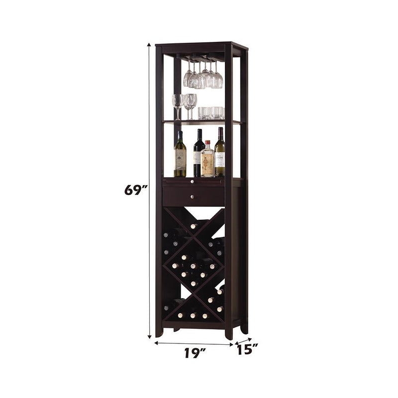 Acme Furniture Casey 12244 Wine Cabinet IMAGE 3