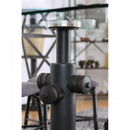  Furniture of America Flaherty Dining Table with Glass Top & Trestle Base CM3366T-TABLE IMAGE 3