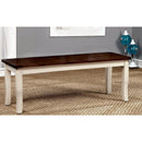  Furniture of America Dover Bench CM3326WC-BN IMAGE 2