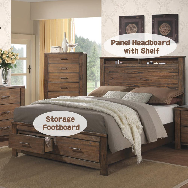 Acme Furniture Merrilee 21677EK EK Bed with Storage IMAGE 4