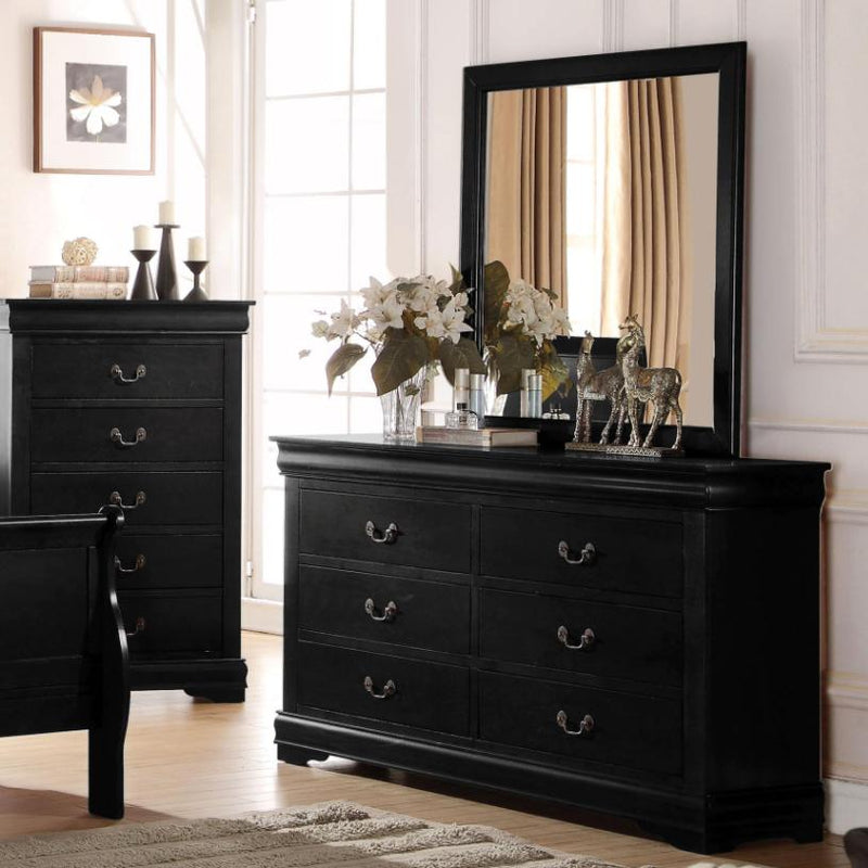 Acme Furniture Louis Philippe 6-Drawer Dresser 23735 IMAGE 2