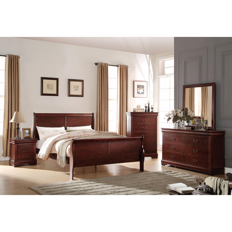 Acme Furniture Louis Philippe King Sleigh Bed 23747EK IMAGE 2