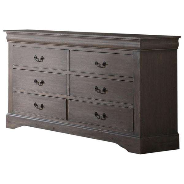 Acme Furniture Louis Philippe 6-Drawer Dresser 23865 IMAGE 1