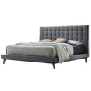 Acme Furniture Valda Queen Upholstered Platform Bed 24520Q IMAGE 2