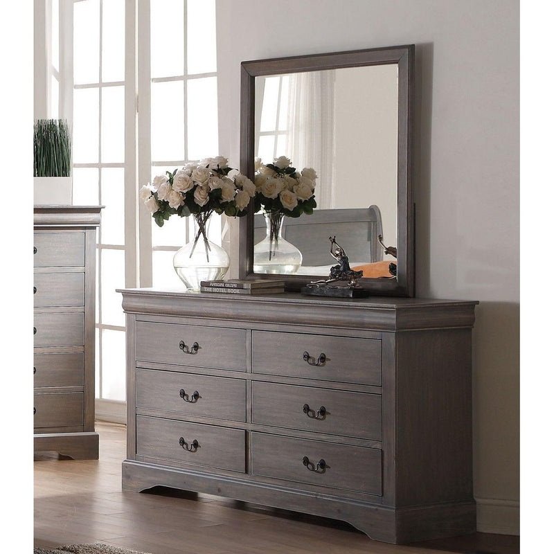 Acme Furniture Louis Philippe III 6-Drawer Dresser 25505 IMAGE 3