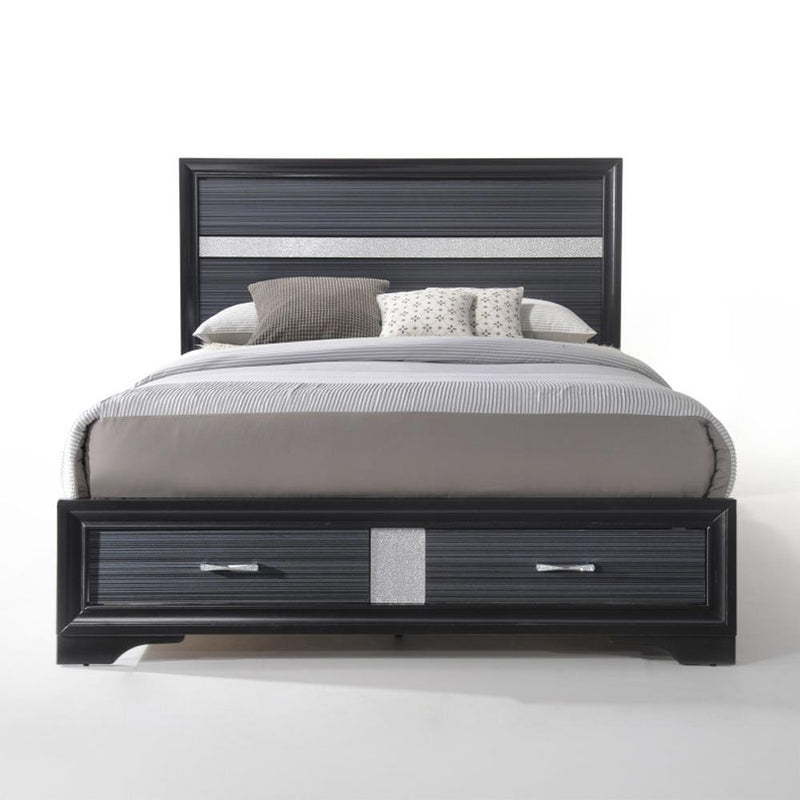 Acme Furniture Naima 25897EK EK Bed with Storage IMAGE 3