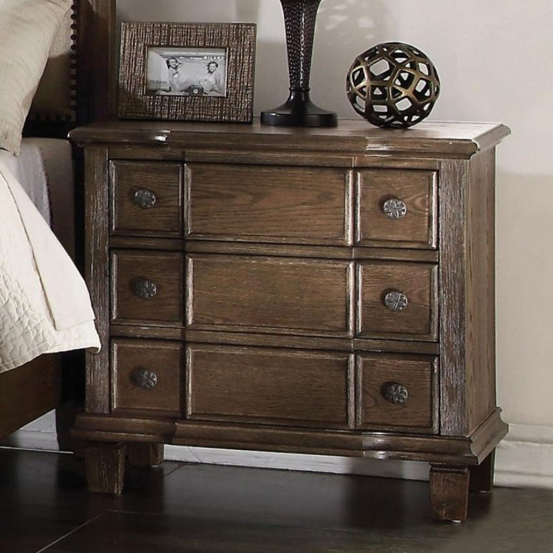 Acme Furniture Baudoin 3-Drawer Nightstand 26113 IMAGE 2