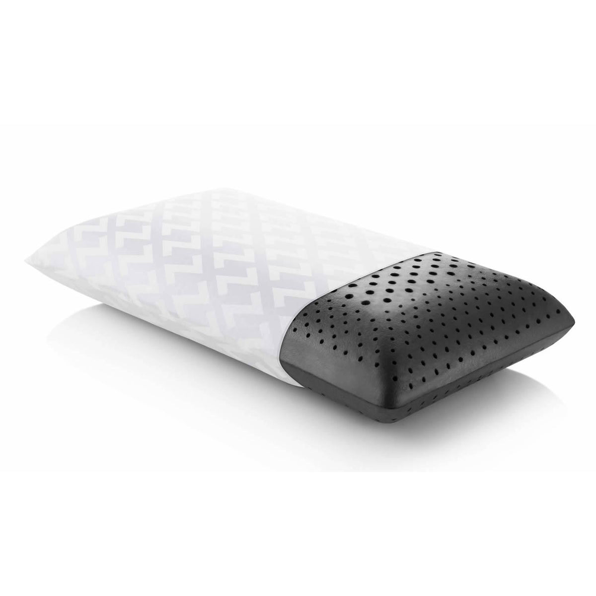 Malouf Zoned ActiveDough + Bamboo Charcoal King Bed Pillow ZZKKMPADZB