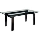  Furniture of America Phyllis Dining Table with Glass Top CM3462T-TABLE IMAGE 1