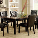  Furniture of America Clayton I Dining Table with Marble Top & Pedestal Base CM3870T IMAGE 1