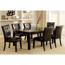  Furniture of America Clayton I Dining Table with Marble Top & Pedestal Base CM3870T IMAGE 4