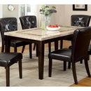  Furniture of America Lisbon I Dining Table with Marble Top CM3693T IMAGE 1