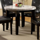  Furniture of America Round Marion I Dining Table with Marble Top CM3866RT-40 IMAGE 2