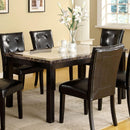  Furniture of America Atlas I Dining Table with Faux Marble Top CM3188T-60 IMAGE 1