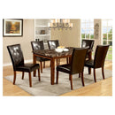  Furniture of America Elmore Dining Table with Faux Marble Top CM3328T IMAGE 5
