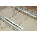  Furniture of America Miriam Dining Table with Glass Top CM3383T-TABLE IMAGE 3