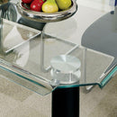 Furniture of America Walkerville I Dining Table with Glass Top CM3361BK-T-TABLE IMAGE 2