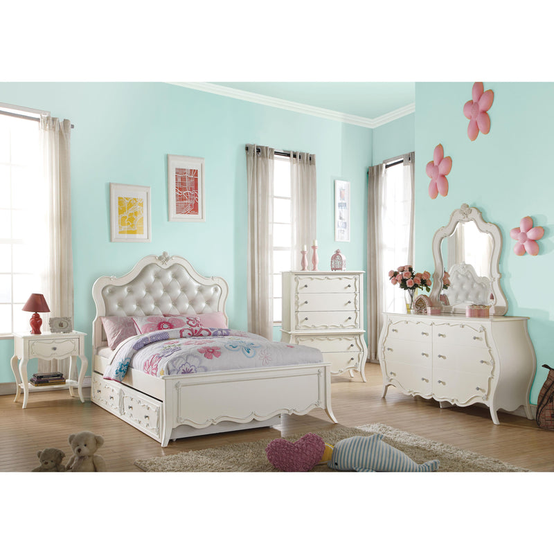 Acme Furniture Girls White Bedside Table Acme Furniture Edalene