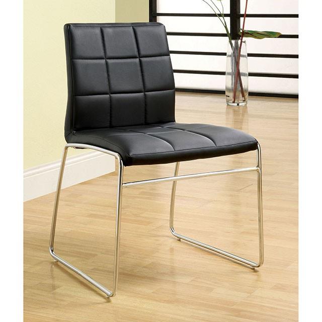 Furniture of America Round Kona Dining Table with Glass Top CM8320T-TABLE IMAGE 3