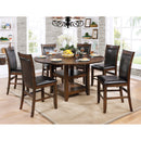  Furniture of America Meagan CM3152RPT Round Counter Height Table IMAGE 5