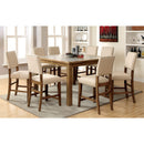  Furniture of America Square Melston II Counter Height Dining Table with Stone Top CM3531PT IMAGE 6