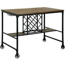  Furniture of America Square Silvia I Counter Height Dining Table with Trestle Base CM3803PT IMAGE 1