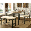  Furniture of America Square Jazlyn II Counter Height Dining Table CM3686PT-TABLE IMAGE 3