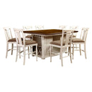  Furniture of America Sabrina CM3199WC-PT Counter Height Table IMAGE 5