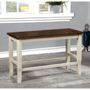  Furniture of America Dover II Counter Height Bench CM3326WC-PBN IMAGE 2