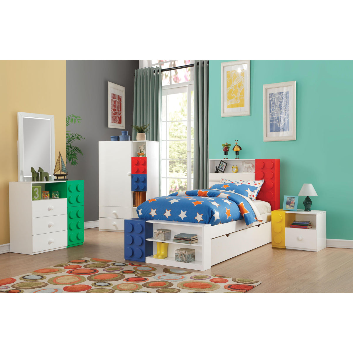 Acme Furniture Playground 30750 Kids Dresser Mirror