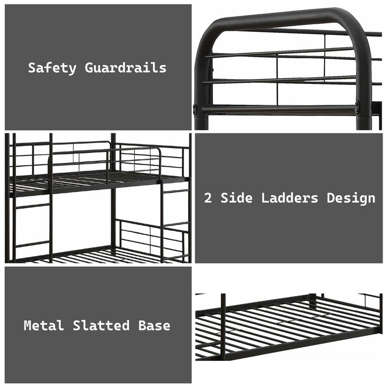 Acme Furniture Cairo 37335 Triple Twin Bunk Bed IMAGE 3