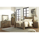  Signature Design by Ashley Trinell Queen Poster Bed B446-67/B446-64/B446-61/B446-98 IMAGE 4