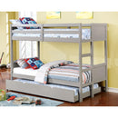  Furniture of America Kids Beds Bunk Bed CM-BK619T-GY-BED IMAGE 1